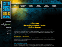 Tablet Screenshot of gdconlineawards.com